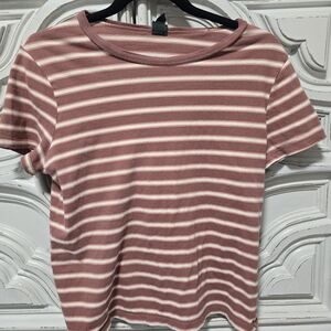 Pink Striped Tee